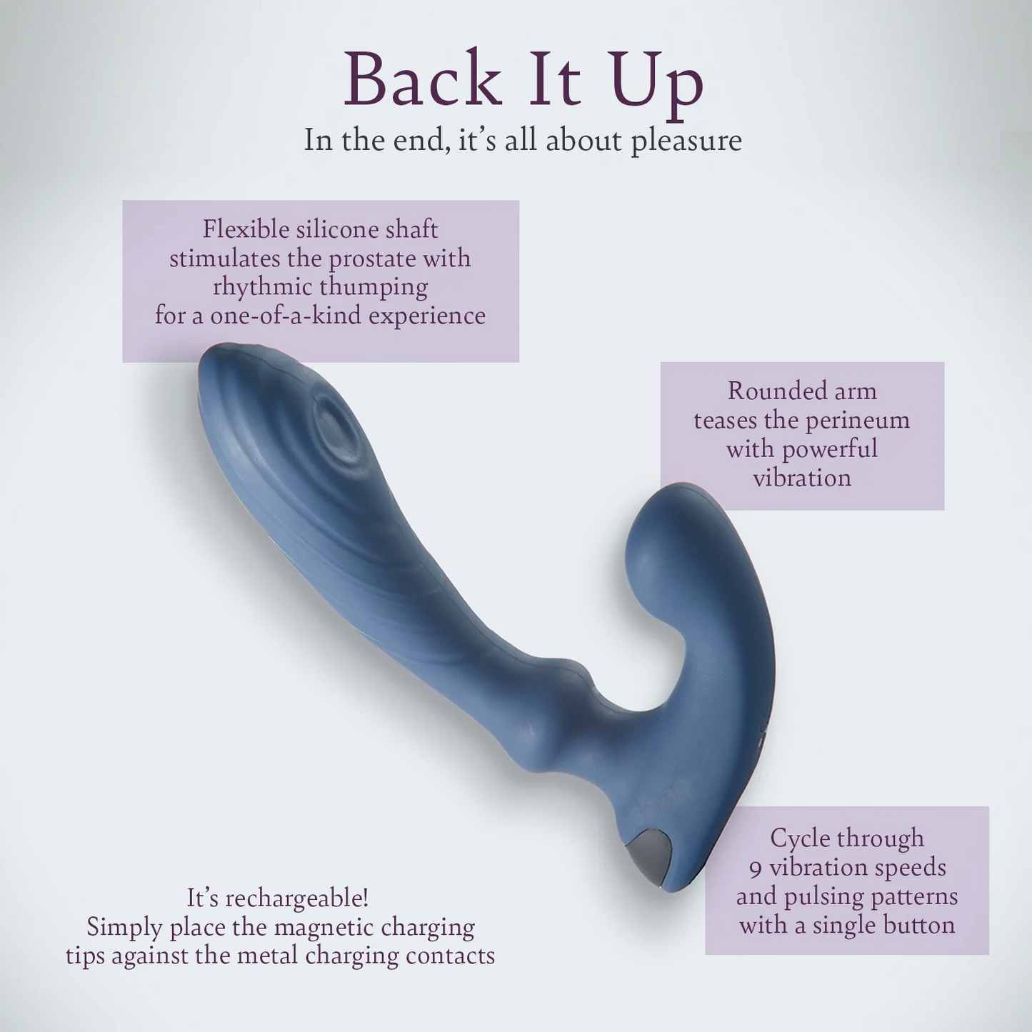 Back It Up: Prostate and Perineum vibrator