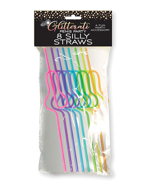 Silly Penis Straws - Set Of 8