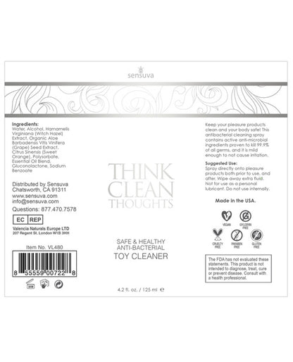 Think Clean Thoughts Toy Cleaner
